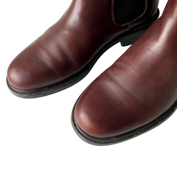 J. Crew Chelsea Boots Men's Size 7 Brown Leather Made in Italy - Picture 7 of 12